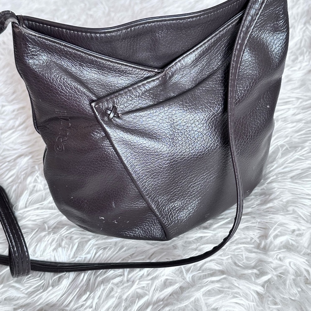 Elegant Forucchi Brown Leather Shoulder Bag